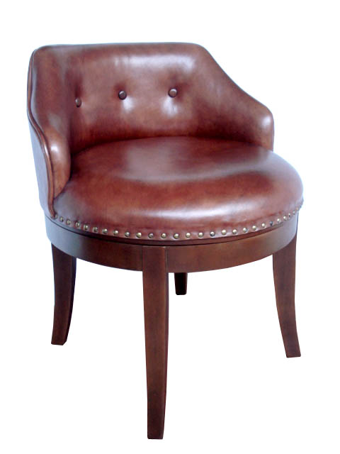 custom furniture factory - Swivel Leather Chair