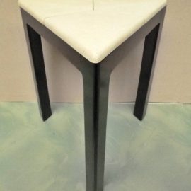 Triangle table with Shagreen top